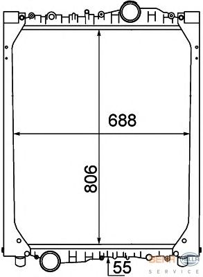 Радиатор двигателя