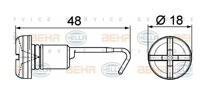 Пробка зливна радіатора RVI PREMIUM 420 ДВИГ. DCI