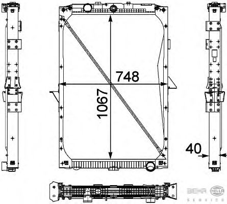 РАДІАТОР ДВИГУНА