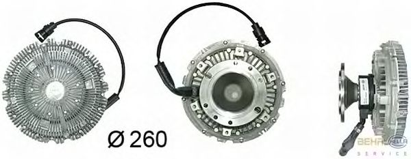 ВІСКОМУФТА ВЕНТИЛЯТОРА РАДІАТОРА