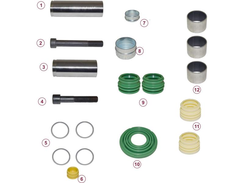 РЕМОНТНИЙ КПЛ. ГАЛЬМ. СУПОРТА SAF /WABCO