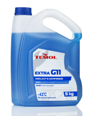 АНТИФРИЗ TEMOL G11 BLUE СИНІЙ 5КГ