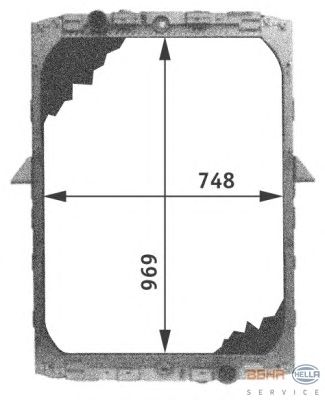 Радиатор двигателя