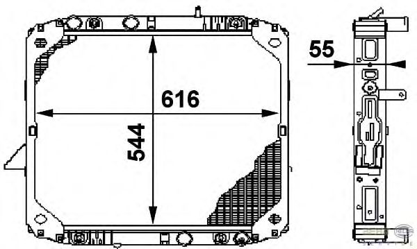 Радиатор двигателя