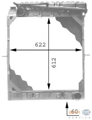 Радиатор двигателя