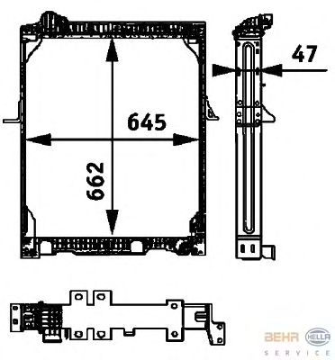 РАДІАТОР ДВИГУНА