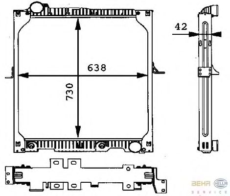 Радиатор двигателя