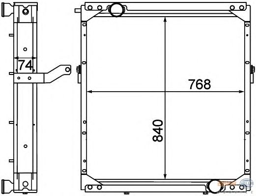 Радиатор двигателя