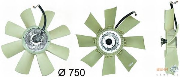 Вискомуфта вентилятора радиатора