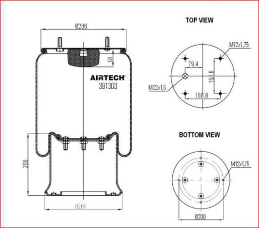 ПНЕВМОРЕСОРА.D13B03 SPRINGRIDE SAF/ROR